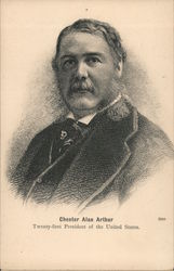 Chester Alan Arthur. Twenty-first president of the United States Postcard