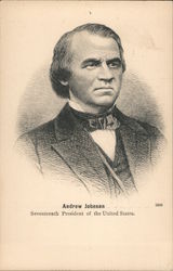 Andrew Johnson seventeenth President of the United States Postcard