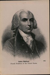 James Madison fourth President of the United States. Postcard