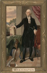 George Washington, Full Length Portrait With Books Postcard