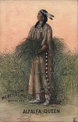 Alfalfa Queen, M. C. Peters Mill Co. Postcard