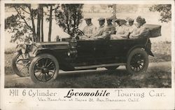 1911 six-cylinder Locomobile touring car San Francisco, CA Postcard Postcard Postcard