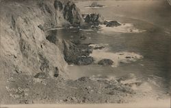 Rocky Coast, surf Mexico Postcard Postcard Postcard