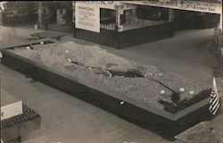 Model of the Panama Canal, on display at an exposition 1915 Panama-Pacific International Exposition (PPIE) Postcard Postcard Postcard