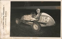 Official photo Bay Cities Racing Association Marvin Burke car#154 Auto Racing Postcard Postcard Postcard