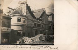 After Earthquake, Albert Pike Memorial Scottish Rite Temple. Postcard