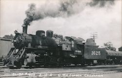 Locomotive #1625 2-10-0 Frisco, Sinclair tanker Locomotives Postcard Postcard Postcard