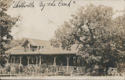 Lodge building, huge porch, "Schellville by the creek" California Postcard Postcard Postcard