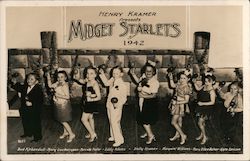 Henry Kramer presents Midget Starlets of 1942 Little People (Dwarfs) Postcard Postcard Postcard