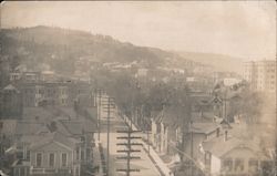 Houses on a hillside California Postcard Postcard Postcard