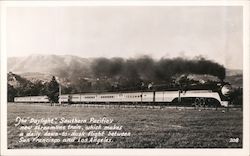 The Daylight Southern Pacific's new streamline train California Postcard Postcard Postcard