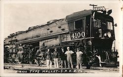 4100 Type Mallet - S.P.R.R. Co Trains, Railroad Postcard Postcard Postcard