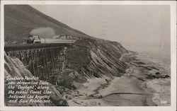 Southern Pacific's new streamline train, the Daylight Postcard