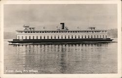 Ferry M.S. Willapa Ferries Postcard Postcard Postcard