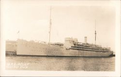 U.S.S. Relief Hospital Ship Postcard