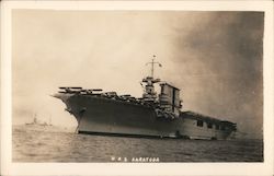 U.S.S. Saratoga Aircraft Carrier Postcard