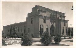 Francis Bacon Memorial Auditorium San Jose, CA Postcard Postcard Postcard