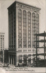 New Metropolis Trust & Sav. Bank Blg. 2 years after fire. San Francisco, CA Postcard Postcard Postcard