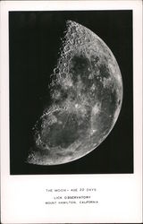 The Moon from Lick Observatory Mount Hamilton, CA Astronomy Postcard Postcard Postcard