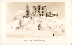 Winter view of the Lick Observatory San Jose, CA Postcard Postcard Postcard