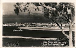 San Diego Bay and City from Point Loma California Postcard Postcard Postcard