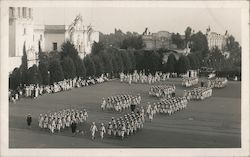 Military formation parade San Diego, CA Postcard Postcard Postcard