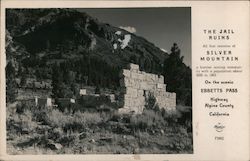 The Jail ruins. All that remain of Silver Mountain on the scenic Ebbetts Pass Markleeville, CA Postcard Postcard Postcard