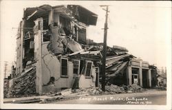 Long Beach ruins, Earthquake March 10,1933 Postcard