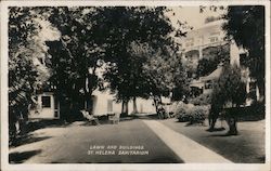 Lawn and Buildings at St. Helena Sanitarium Saint Helena, CA Postcard Postcard Postcard