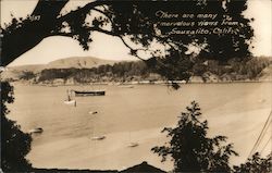 There are many marvelous views, lake, ships, mountains Sausalito, CA Postcard Postcard Postcard