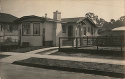 Suburban house and driveway Postcard