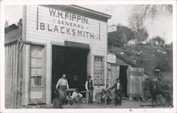 W.H. Fippin General Blacksmith Postcard