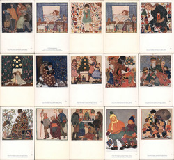 Set of 15: Juvenile Art Classes, Franz Cizek Austria Children Franz Cižek Postcard Postcard Postcard