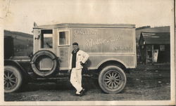 Spalding's Butter Made Cakes delivery truck, driver Original Photograph