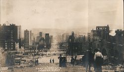 Ruins of Mason St., St. James Hotel, Spring valley water Co bldg. Disasters Original Photograph Original Photograph Original Photograph