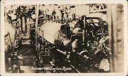 WWI German submarine UB88 Engine Room World War I Original Photograph Original Photograph Original Photograph