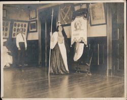 Joaquin Parlor. Woman with spear, crown robes. Stockton, CA NDGW / NSGW Original Photograph Original Photograph Original Photograph