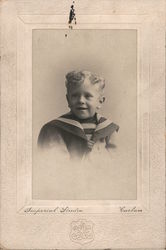 Imperial Studio photo of little boy in sailor suit, curls, missing front teeth San Francisco, CA Original Photograph Original Ph Original Photograph