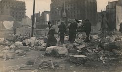 San Francisco refugees amid the rubble after the 1906 earthquake and fire California 1906 San Francisco Earthquake Original Phot Original Photograph