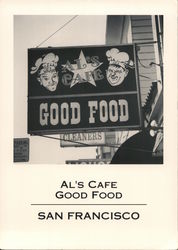 Al's Cafe Good Food Postcard