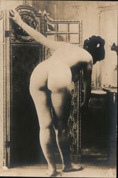 Nude woman bending over Original Photograph