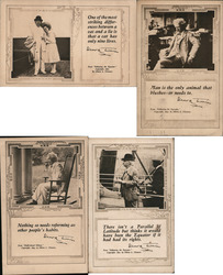 Lot of 4: Mark Twain Postcards Postcard