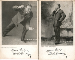 Lot of 2: Billy Sunday, Preacher Postcard