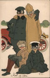 Motorists, 1906 Cars Postcard Postcard Postcard