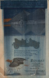 The Renault symbolizes motor perfection. Postcard