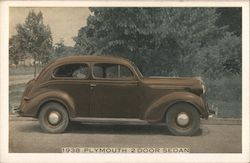 1938 Plymouth 2 Door Sedan Cars Postcard Postcard Postcard