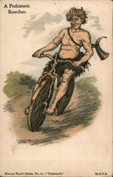 A Prehistoric Schorcher Postcard