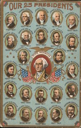 Our 25 Presidents Postcard Postcard Postcard