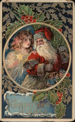 Christmas wishes Santa Claus Postcard Postcard Postcard