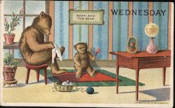 Wednesday Bear And For Bear Bears Postcard Postcard Postcard